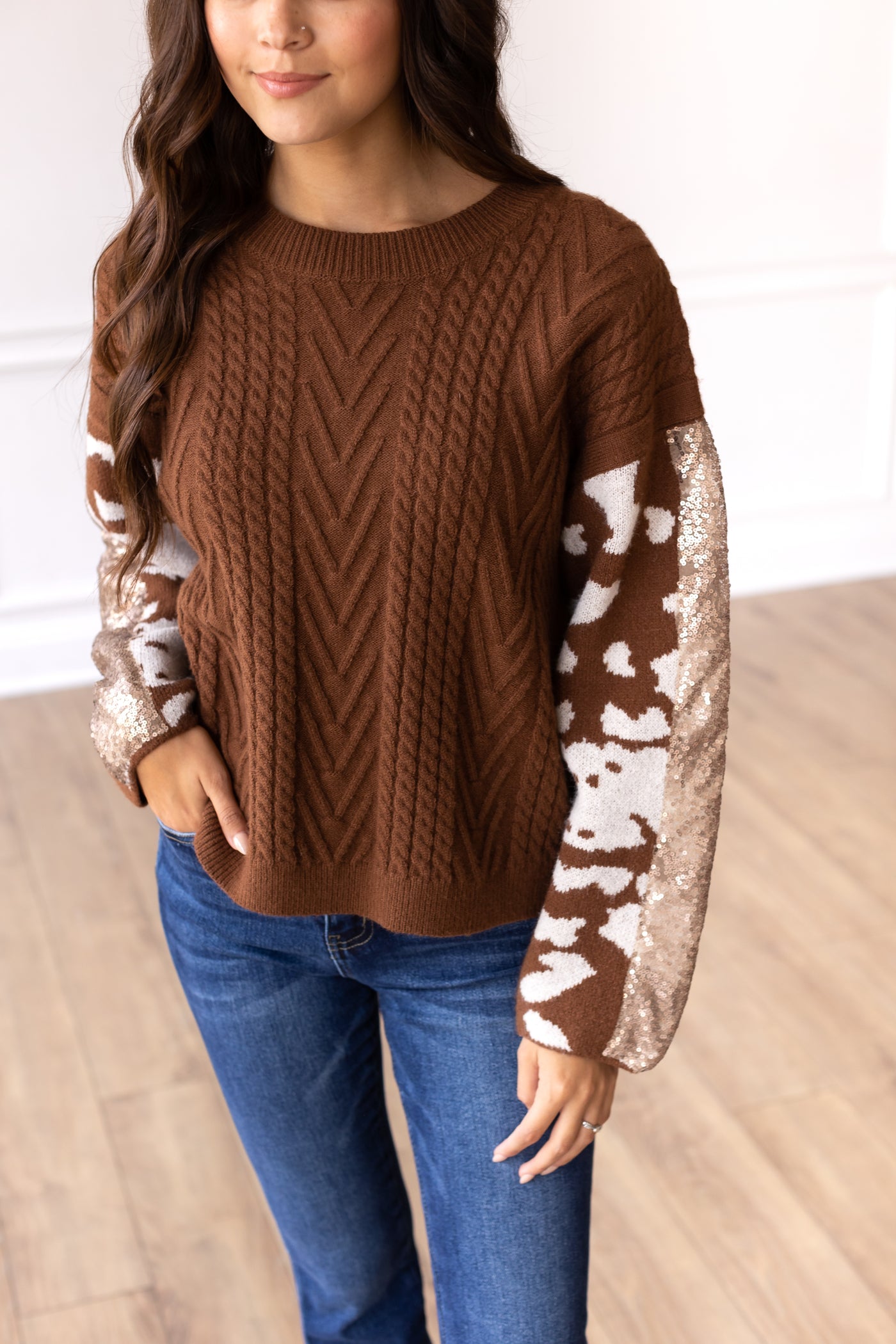 Festive Fawn Sweater