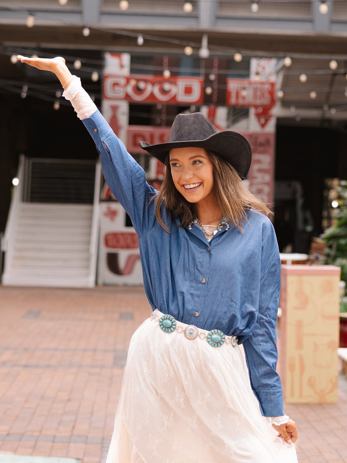 Kathryn Classic Button-Up, Chambray