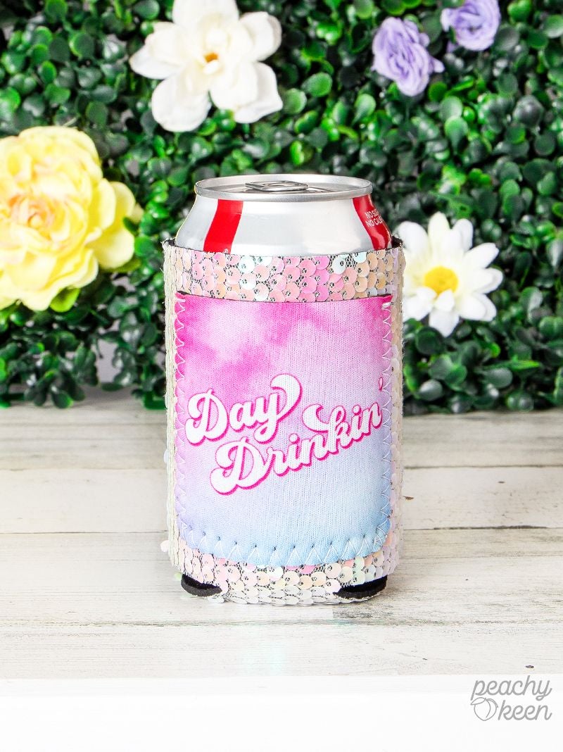Day Drinkin' Sequin Can Cooler