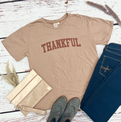 Thankful on Taupe Top