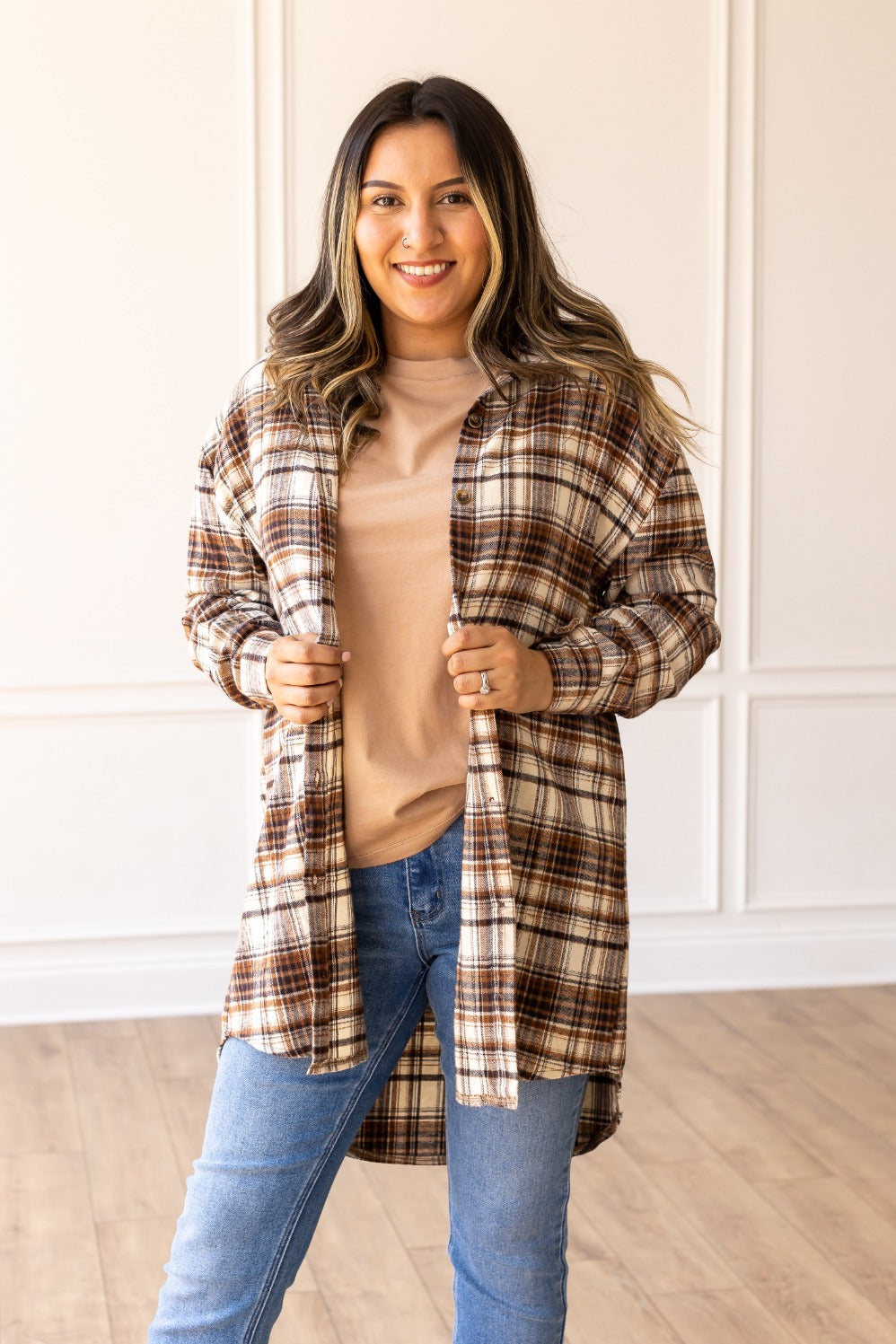 Toasty Timber Flannel Shacket
