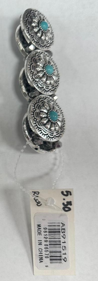 Concho Silver Bracelet