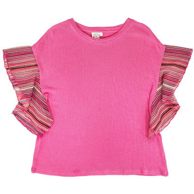 Keep Me Posted Pink Knit Top