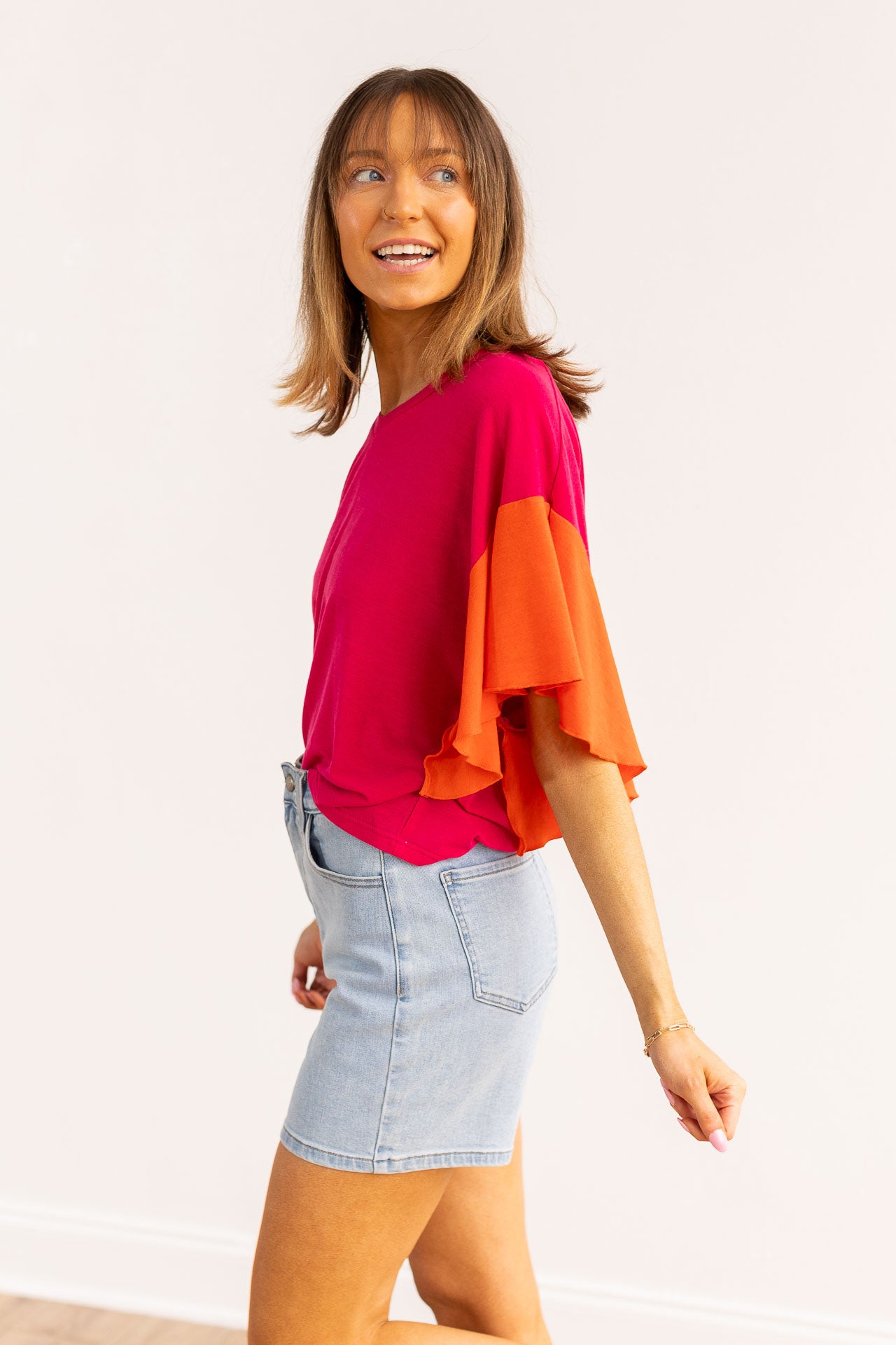 Hold That Thought Color-Blocked Top