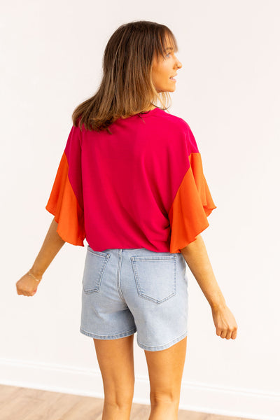 Hold That Thought Color-Blocked Top