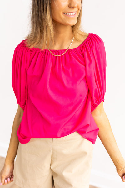 Sparks Fly Puff Sleeved Top
