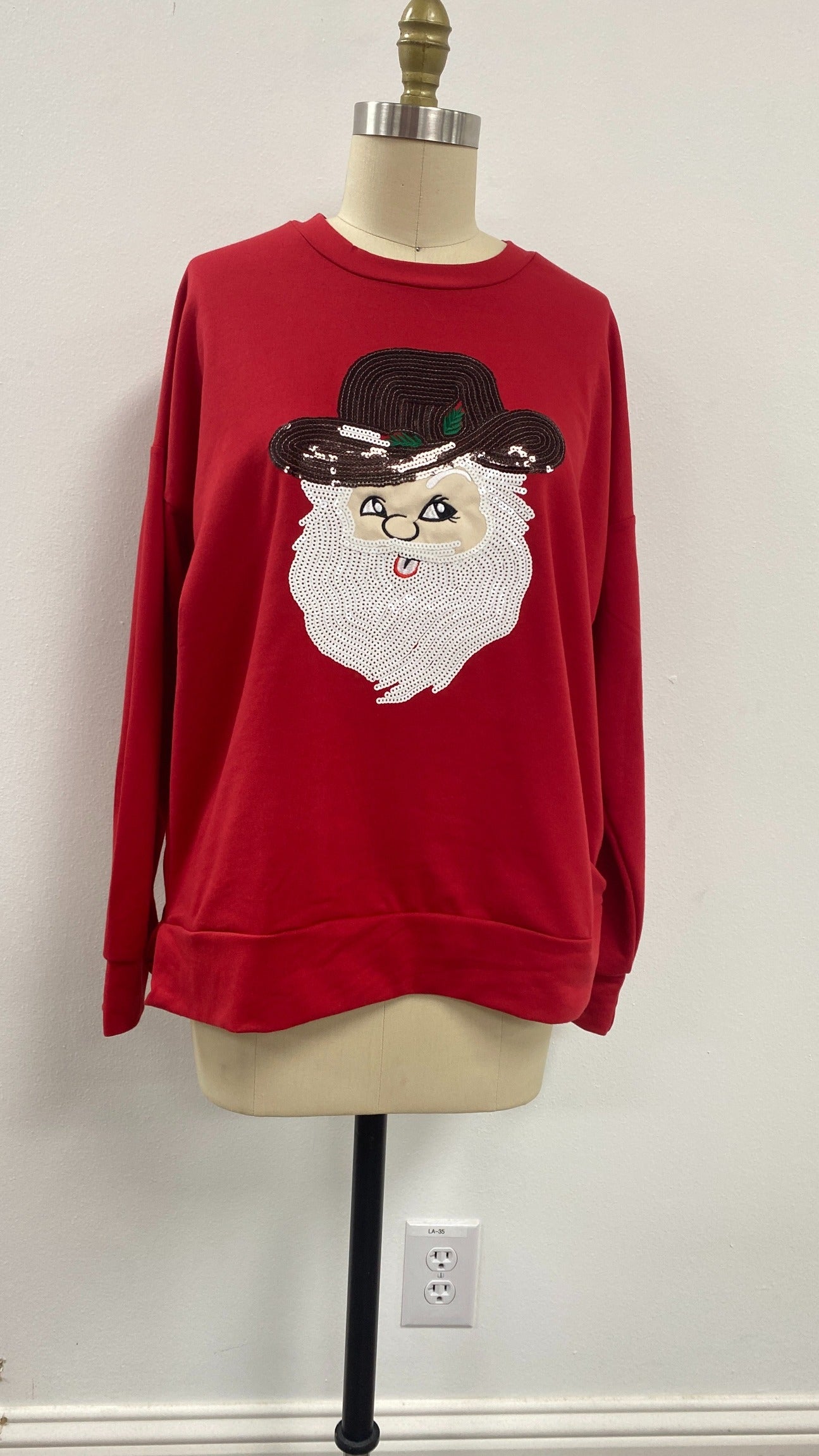 Sequin Santa Sweatshirt