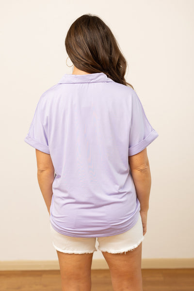 The Cara Top, Lavender