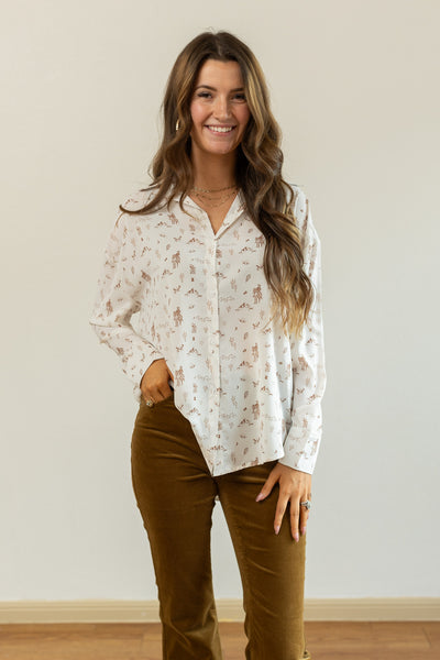 Kathryn Classic Button-Up, Western Elements