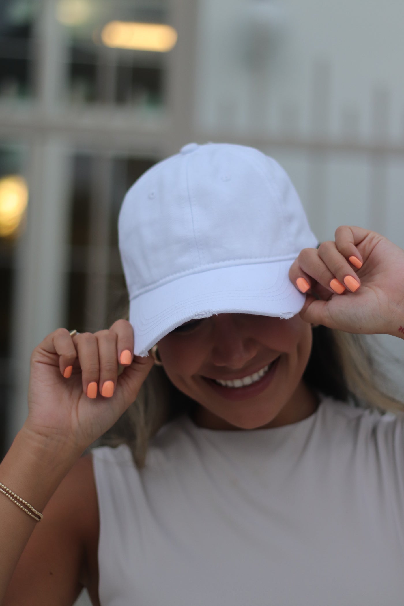 White Baseball Cap