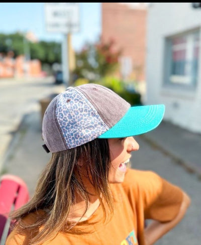 Leo, Brown and Turquoise Hat