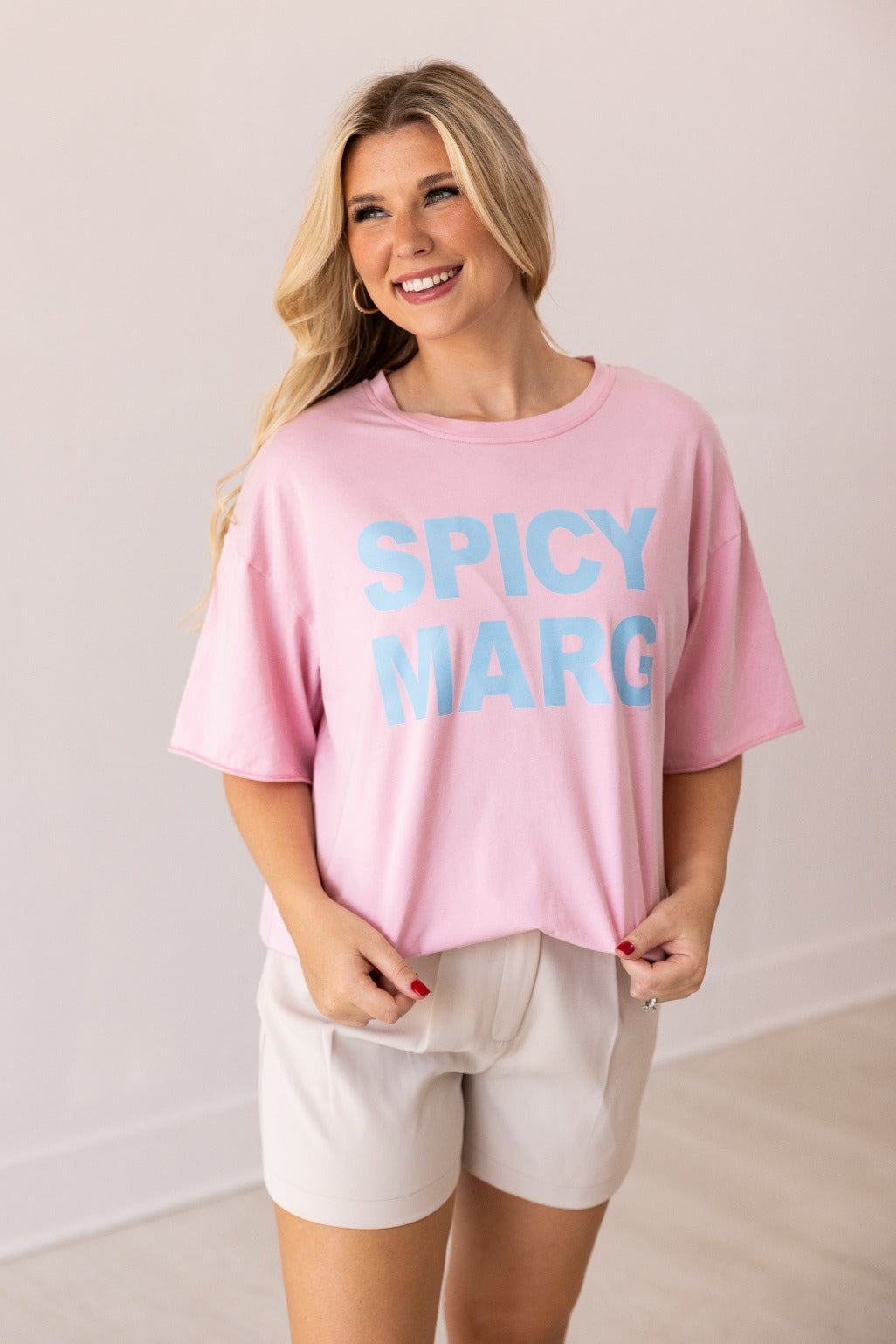 Spicy Marg On Pink Relaxed Fit Tee