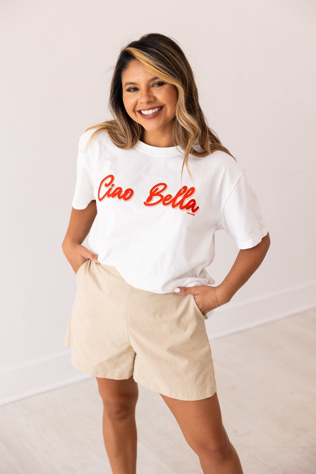 Ciao Bella On White True Fit Tee