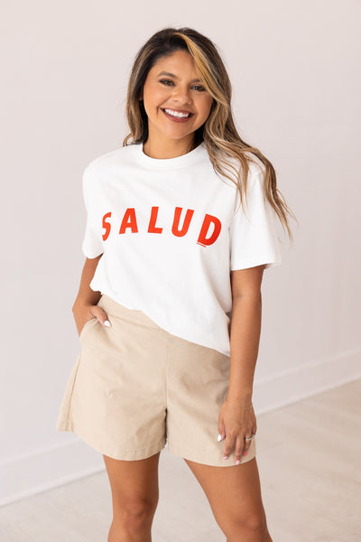 Salud On White True Fit Tee