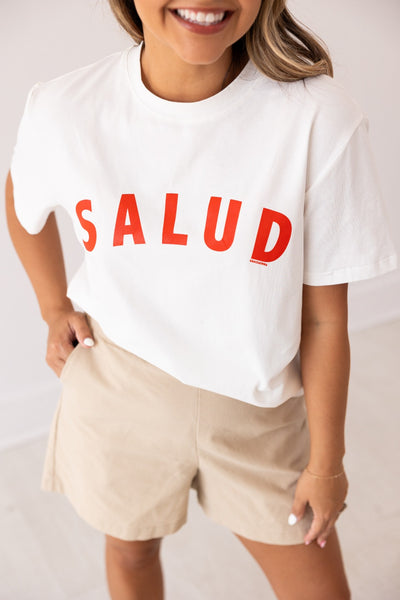 Salud On White True Fit Tee