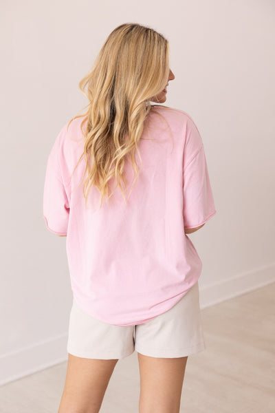 French 75 On Pink Relaxed Fit Tee