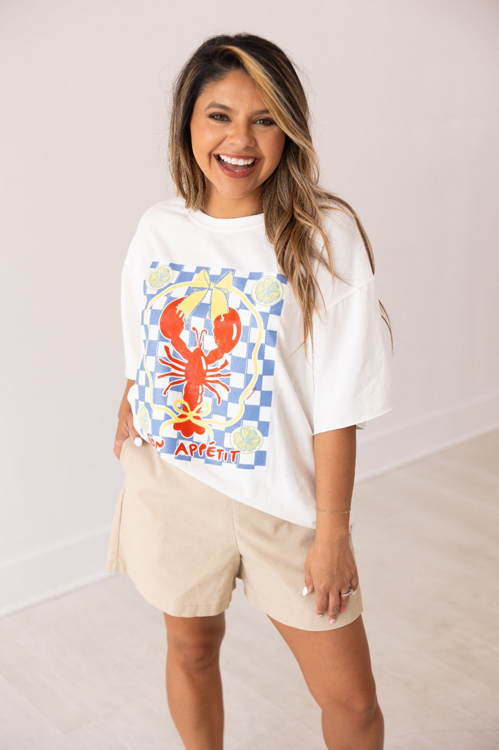 Bon Appetit On White Relaxed Fit Tee