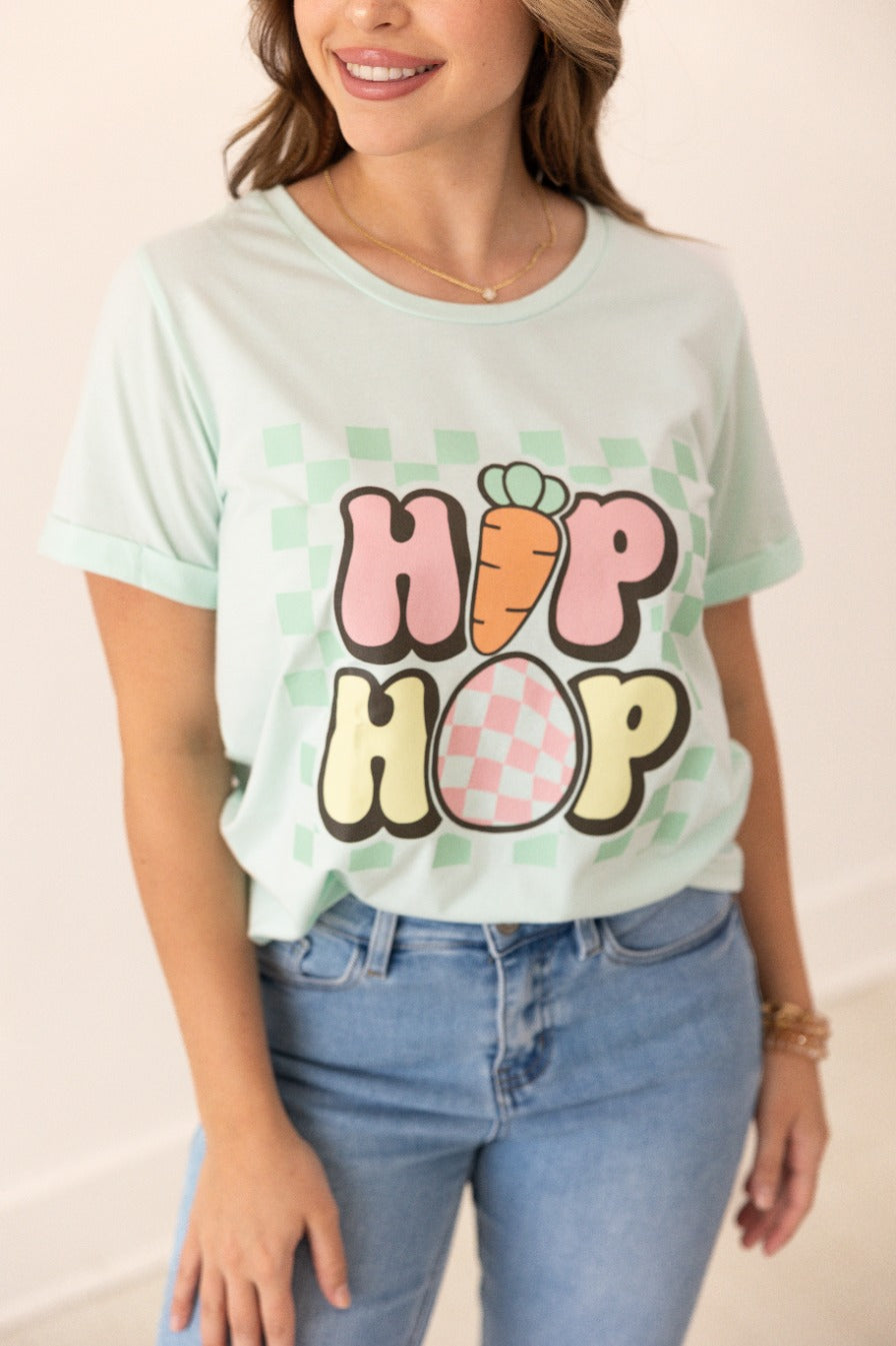 Hip Hop Easter On Mint Tee