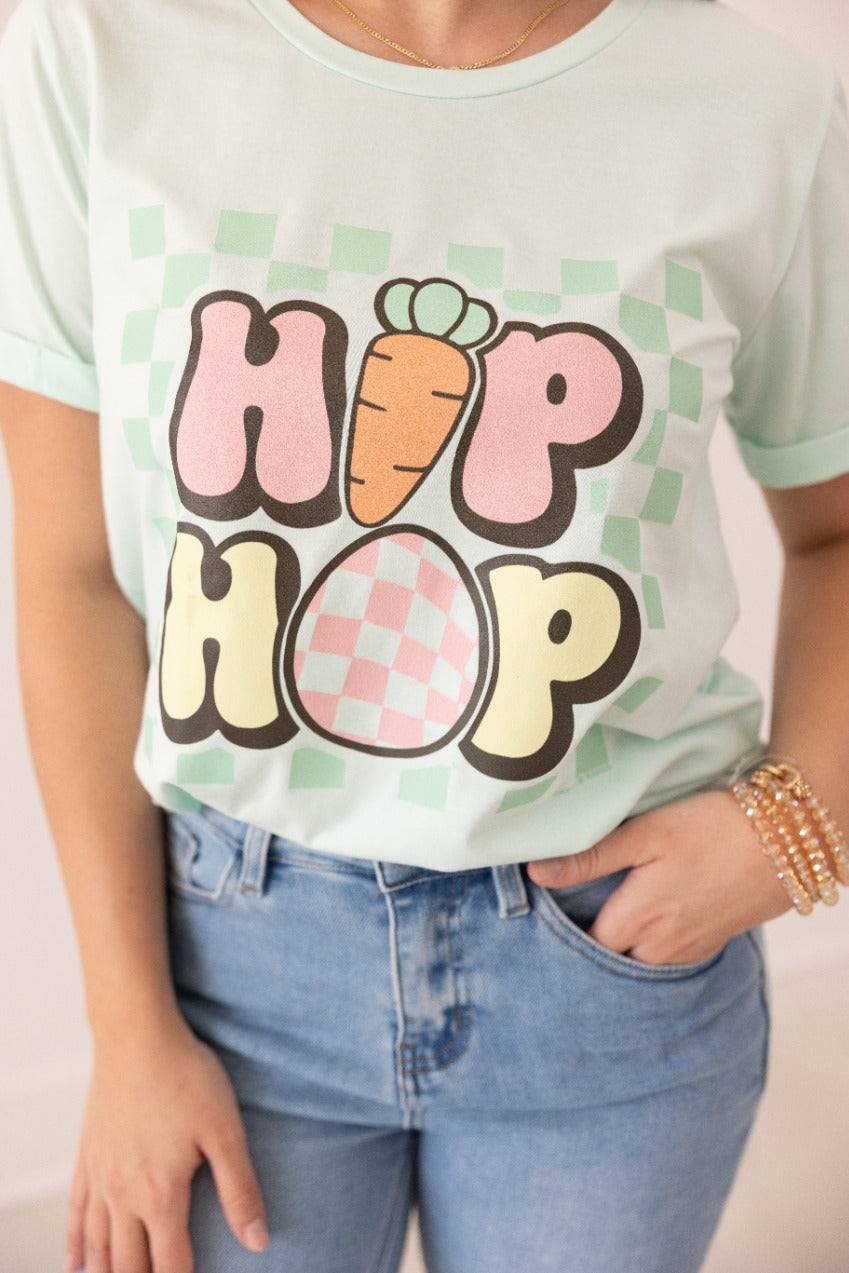 Hip Hop Easter On Mint Tee