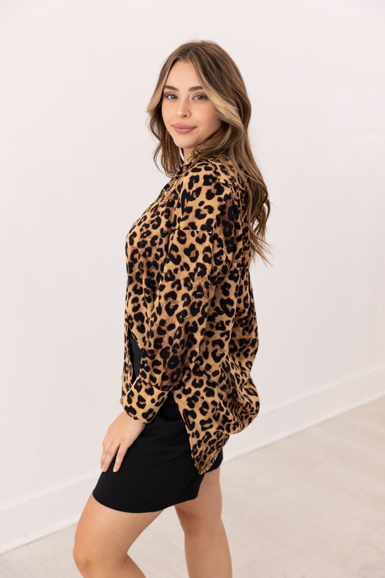 The Kathryn Button-Up, Leopard