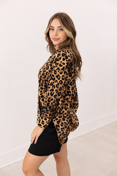 The Kathryn Button-Up, Leopard