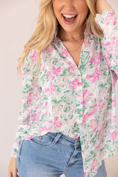 The Kathryn Button-Up, Floral