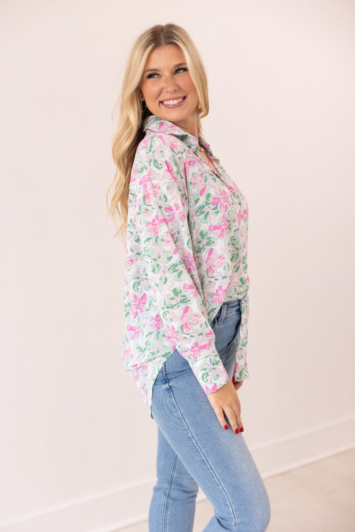 The Kathryn Button-Up, Floral