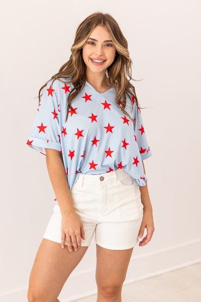 The Cara Light Blue Stars