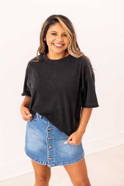 Black Tee Shirt Blank