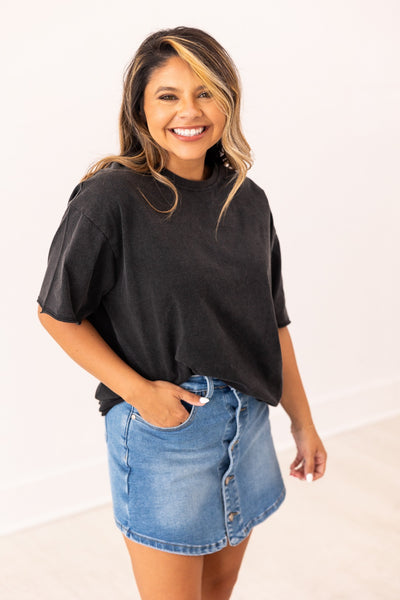 Black Tee Shirt Blank
