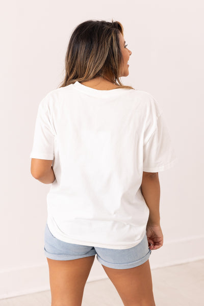 Cowgirl Cocktail on White True Fit Tee