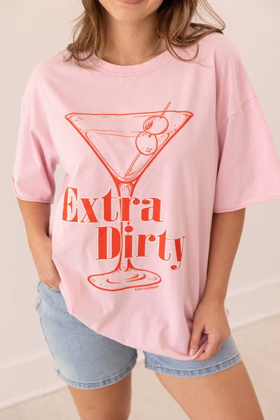 Extra Dirty On Pink Relaxed Fit Tee