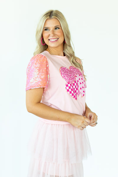 Three Sweet Hearts Sparkle Top