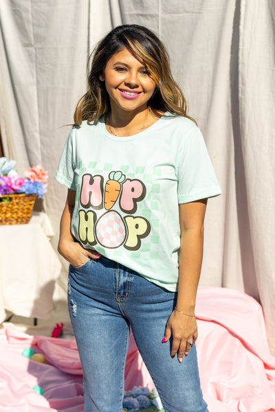 Hip Hop Easter On Mint Tee