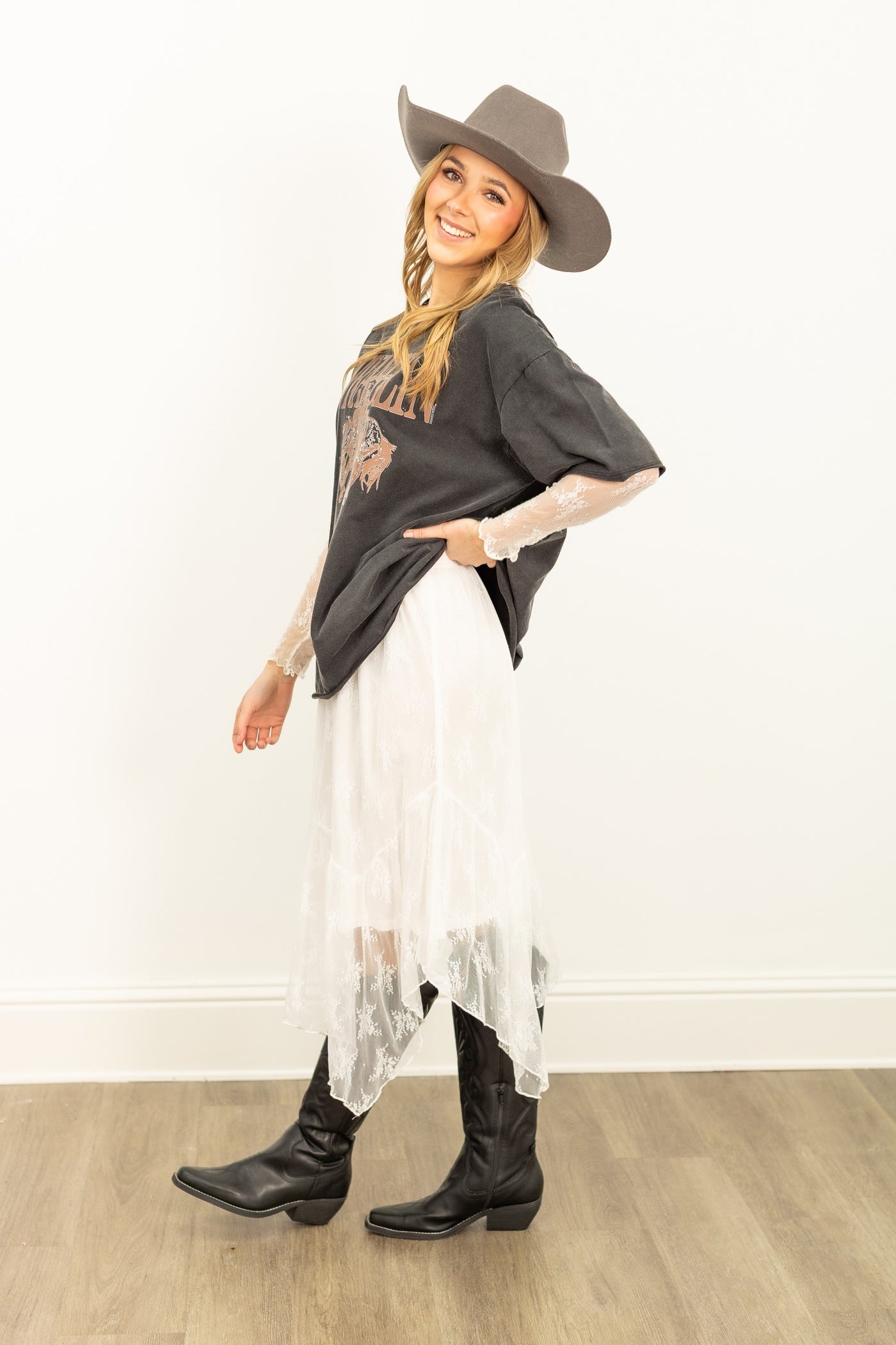 Lace Skirt, Ivory
