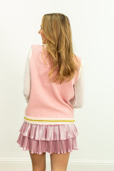 Sequin Nutcracker Sweater Vest