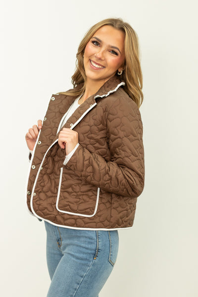 Quilt Jacket, Brown