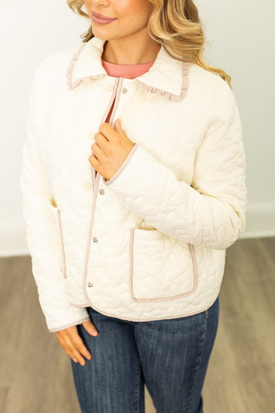 Quilt Jacket, Ivory