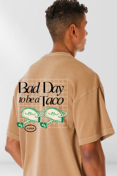 Bad Day to be a Taco on Desert Taupe Box Tee