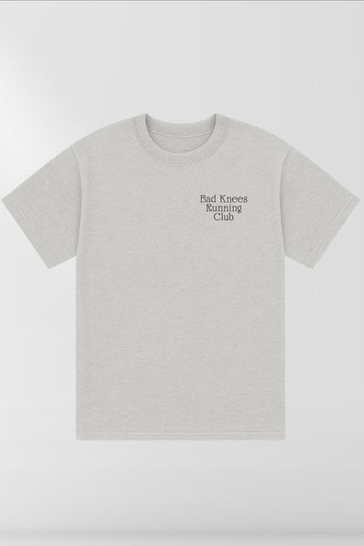 Bad Knees Running Club on Pavement Box Tee