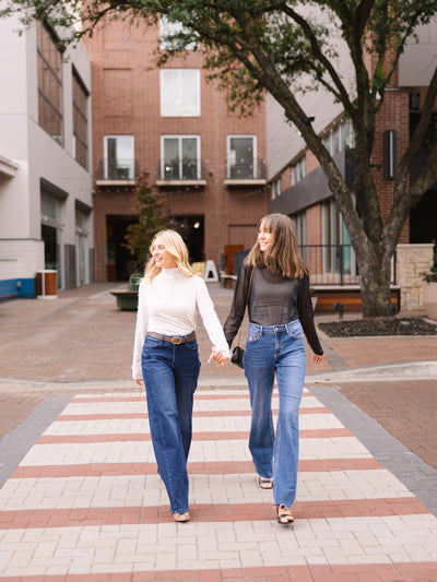 Straight-Leg Jeans, Mid-Wash