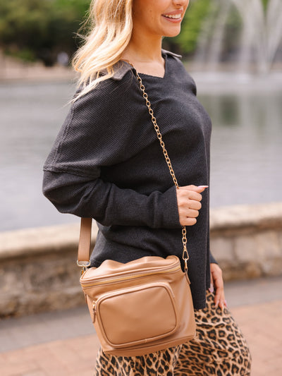 The Crosby Tan Bag