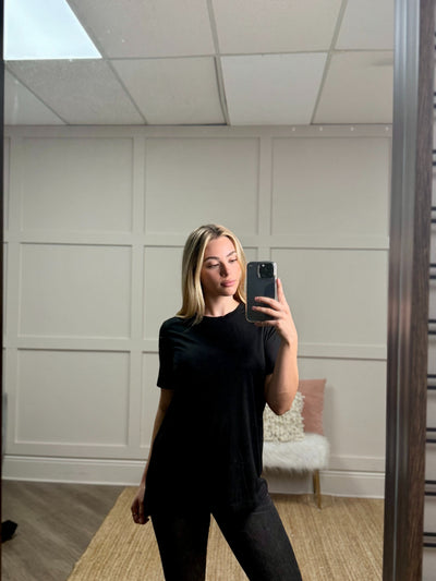 Black Crewneck Tee
