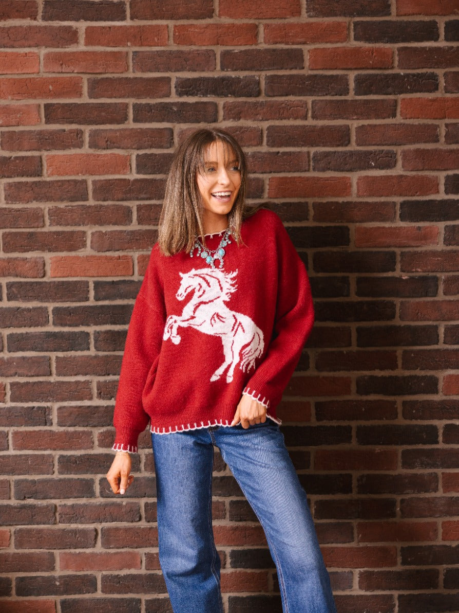 Horse Graphic Sweater