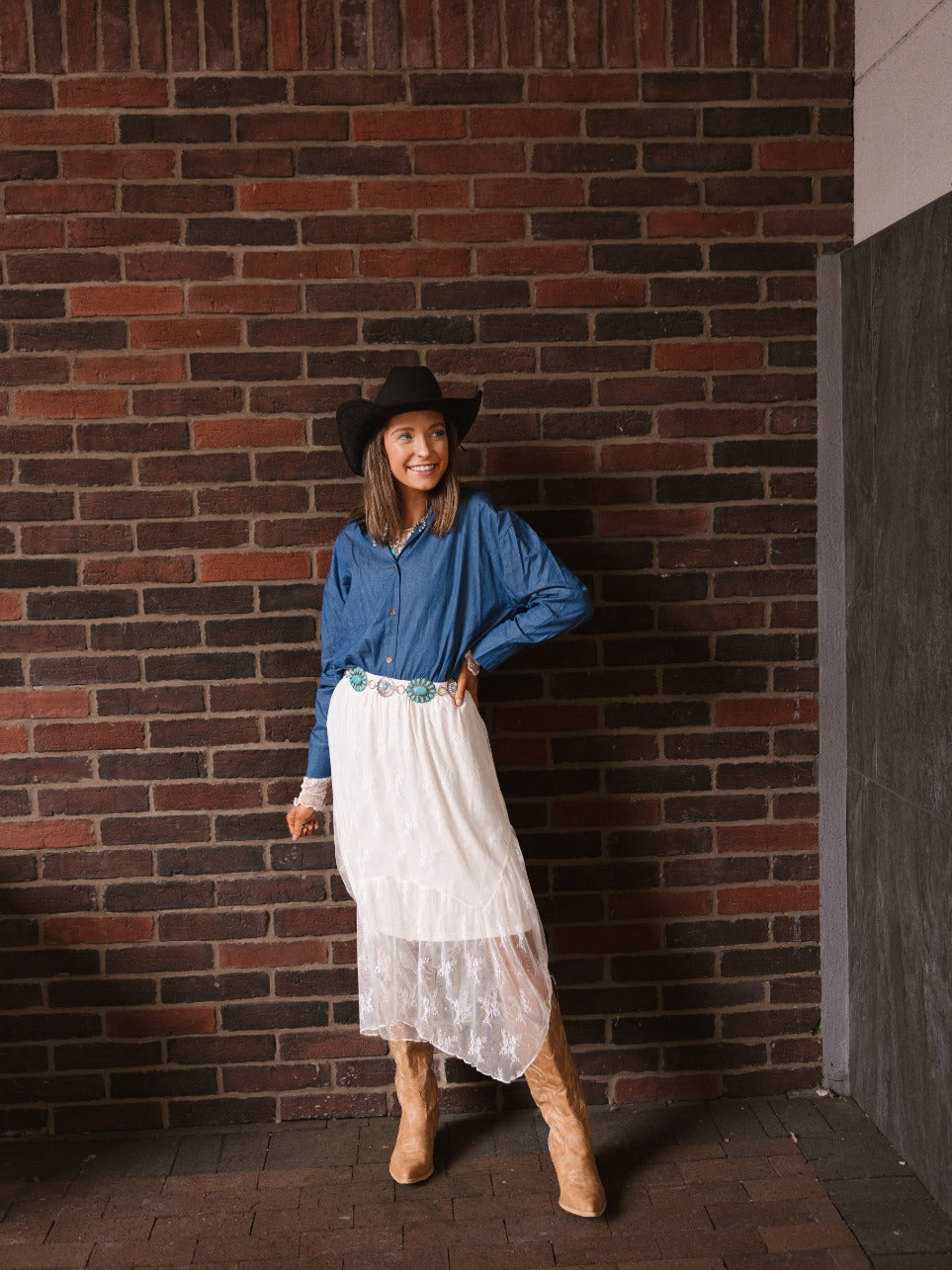 Lace Skirt, Ivory