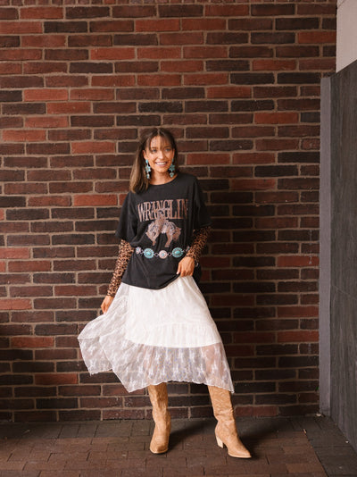 Lace Skirt, Ivory