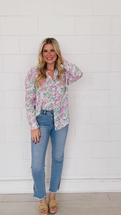 The Kathryn Button-Up, Floral