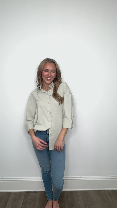 The Kathryn Button-Up, Grey
