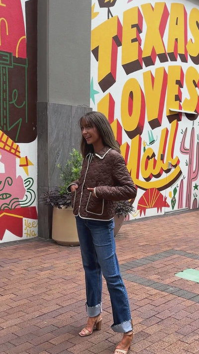 Quilt Jacket, Brown