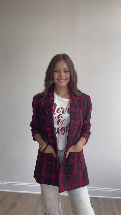 Plaid Perfection Blazer